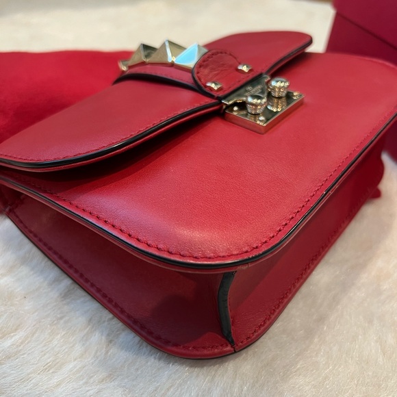 Valentino Small Glam Rock Red Bag - Picture 8 of 12